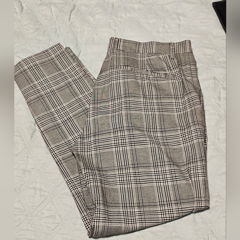 Bershka mens skinny plaid pant
